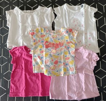 Lot 5 T-shirt plusieurs marques