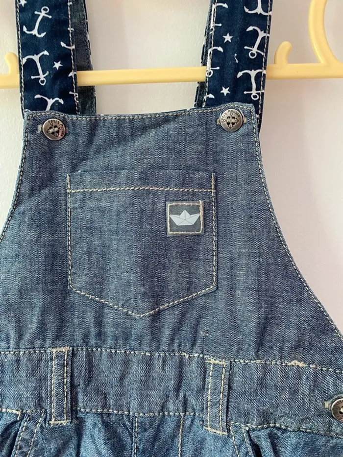 Salopette short 12 mois Kiabi
