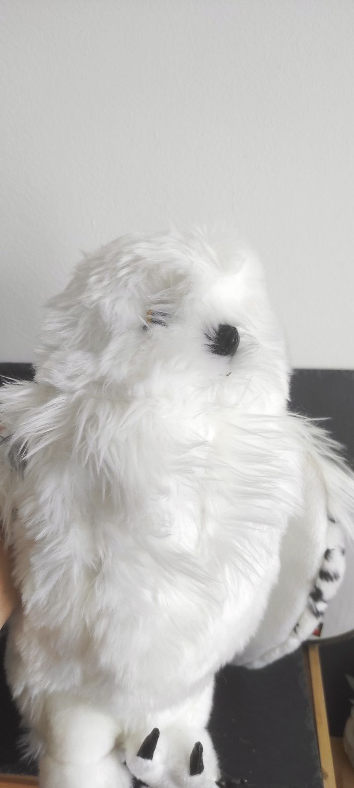 The Noble Collection Harry Potter Peluche Hedwige wizarding world chouette blanc noir - photo numéro 3