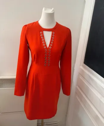 Ikks robe orange, femme, taille 36