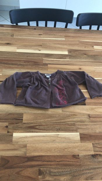 Gilet court marron