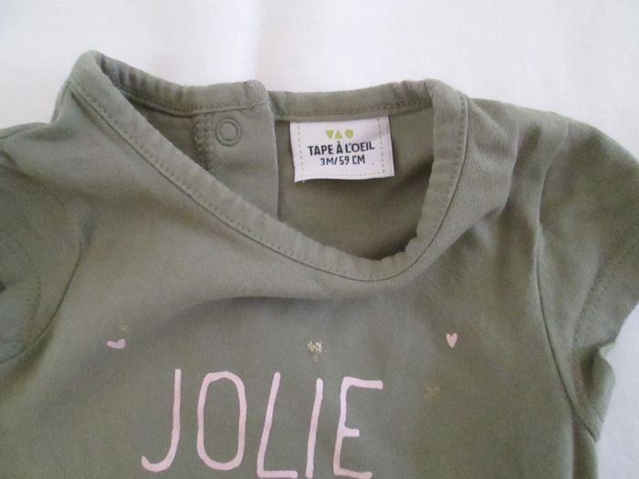 Tee-shirt kaki Tape A l'Oeil - photo numéro 2