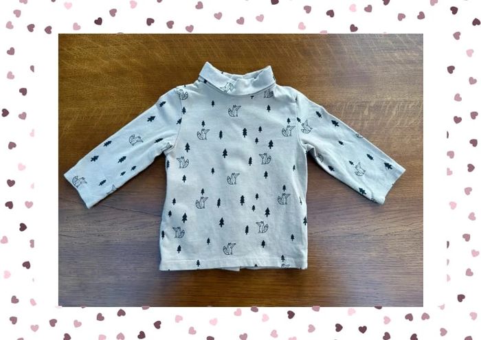 Sous pull beige Kiabi 6 mois