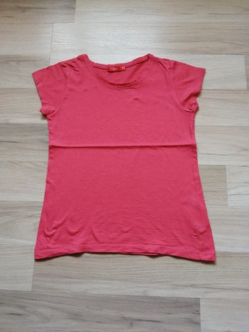 Tee-shirt manches courtes rose saumon