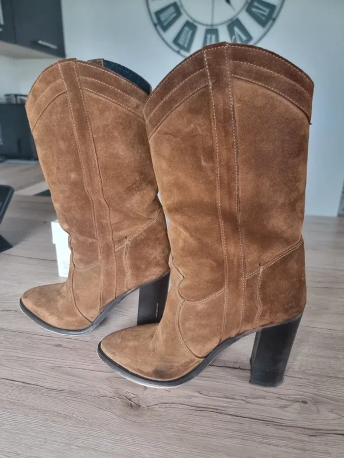 Bottes daim Ovyé pointure 40 - photo numéro 5