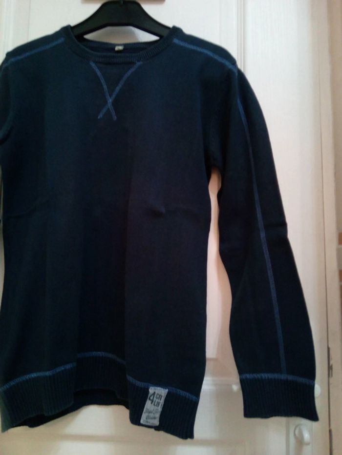 Pull bleu marine T.10 ans - Bestway - photo numéro 5