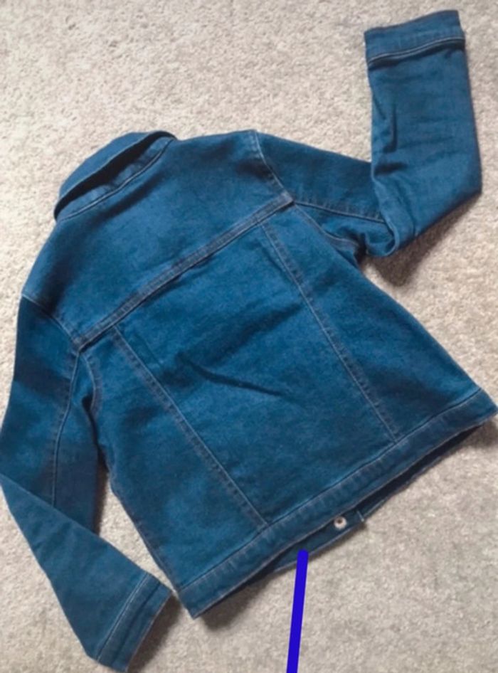 Veste en jean brut fille 4 ans - photo numéro 3