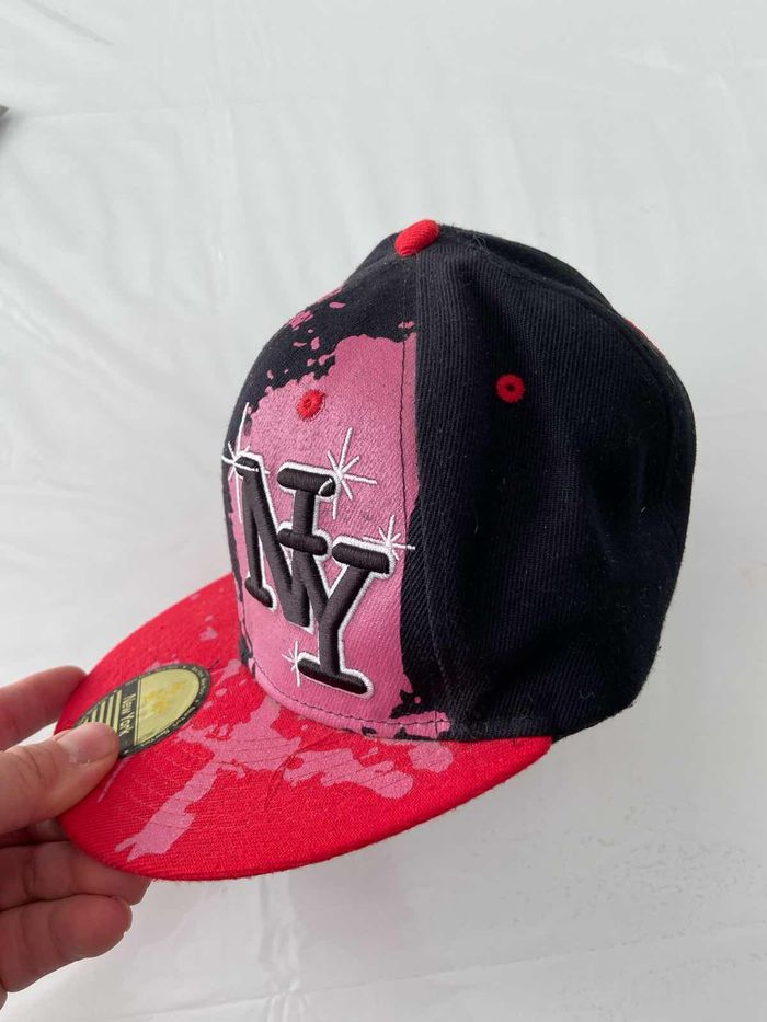 Casquette Snapback NY – Noir/Rouge – 100% Coton - photo numéro 5