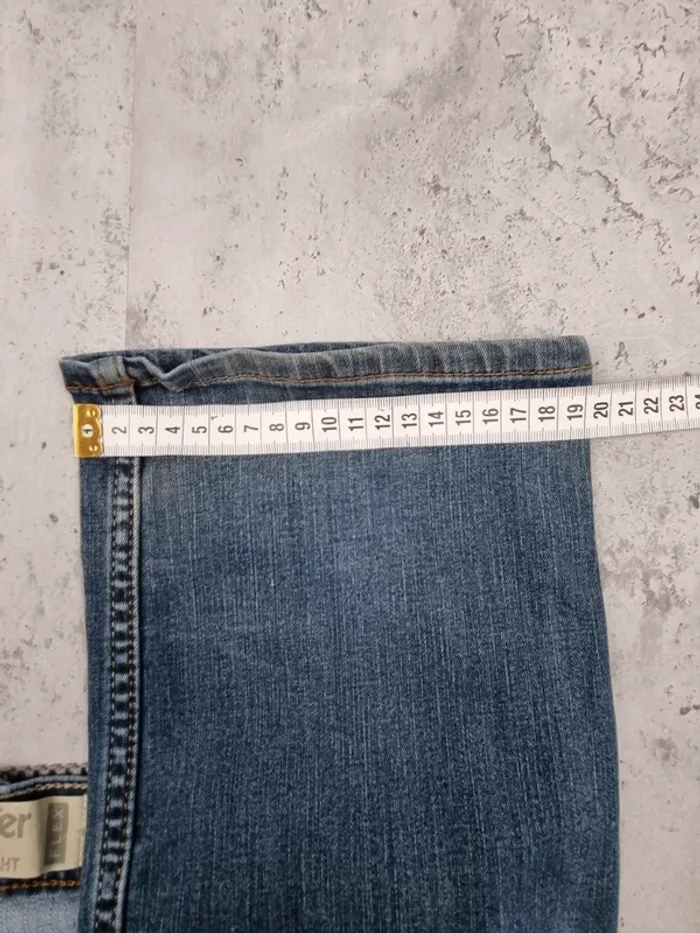 Jean slim Wrangler bleu – Taille 34x32 US / 44 FR Homme (mesures en photos) - photo numéro 6