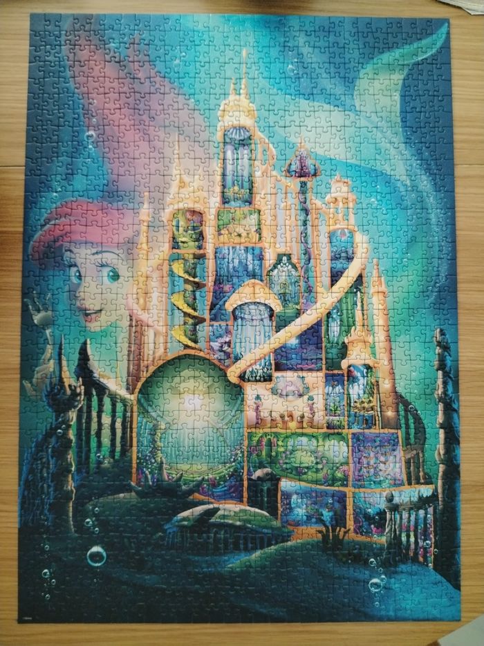Puzzle Disney castle ariel 1000 pièces - photo numéro 3