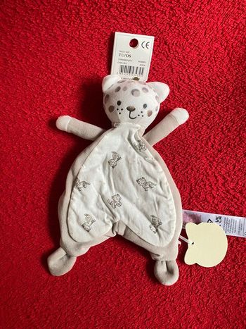 Sergent major doudou plat chat tigre léopard blanc taches marron neuf