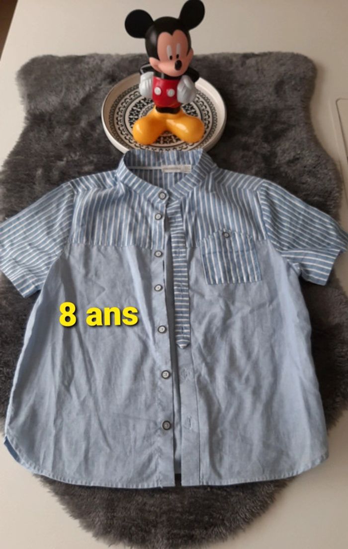 Chemise 8 ans bleu