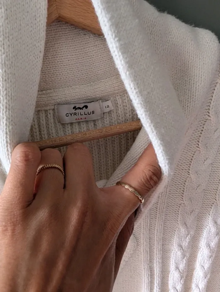 Pull à col crème - photo numéro 3