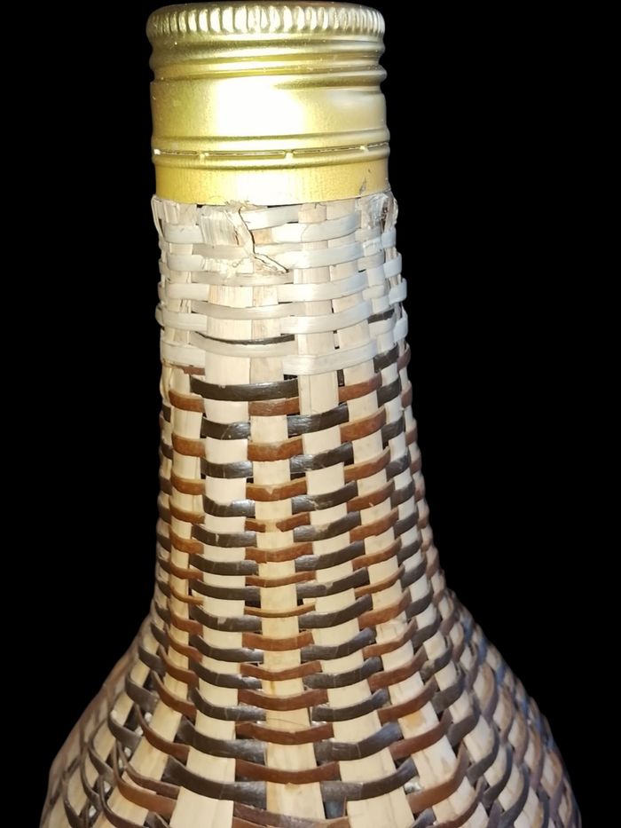Bouteille osier tressé - photo numéro 4