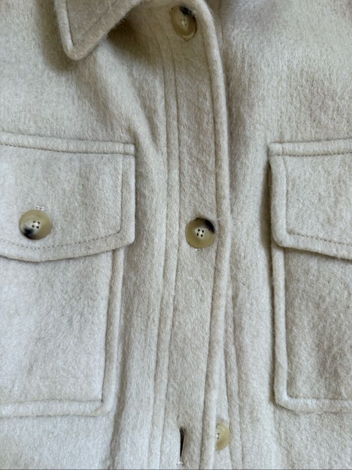Veste courte et chaude écrue Mango Ts - photo numéro 3
