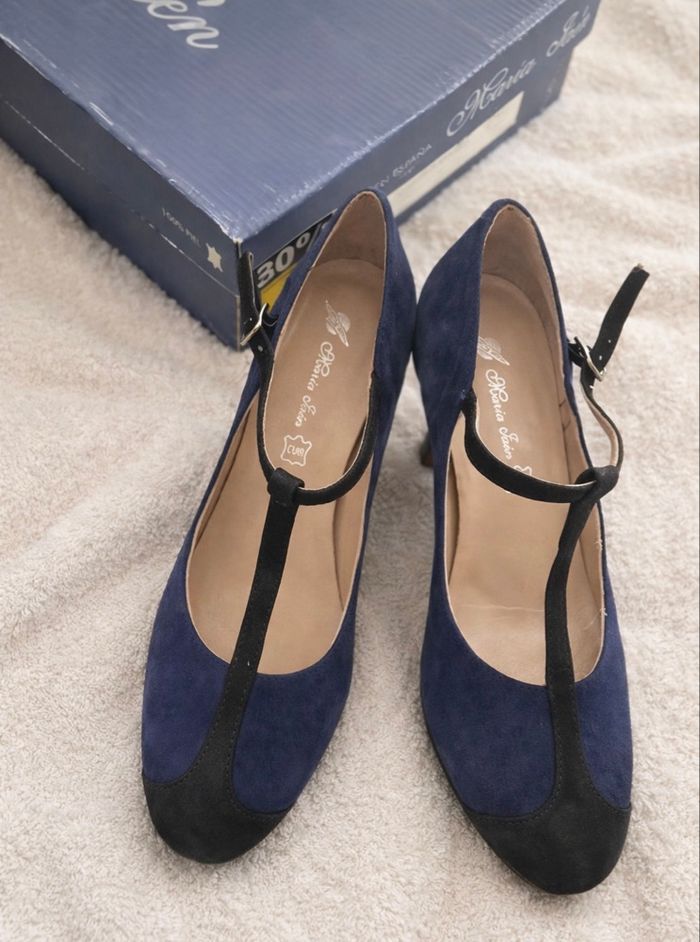 Chaussures à talon bleu