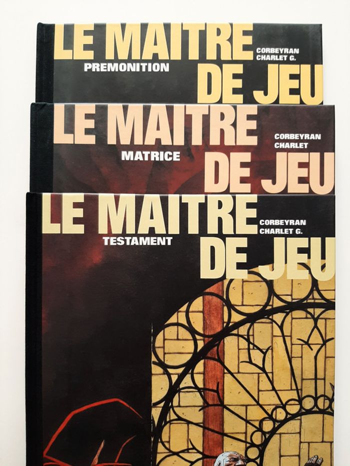Lot rare des 3 tirages limités Le Maître du Jeu T1,T2,T3