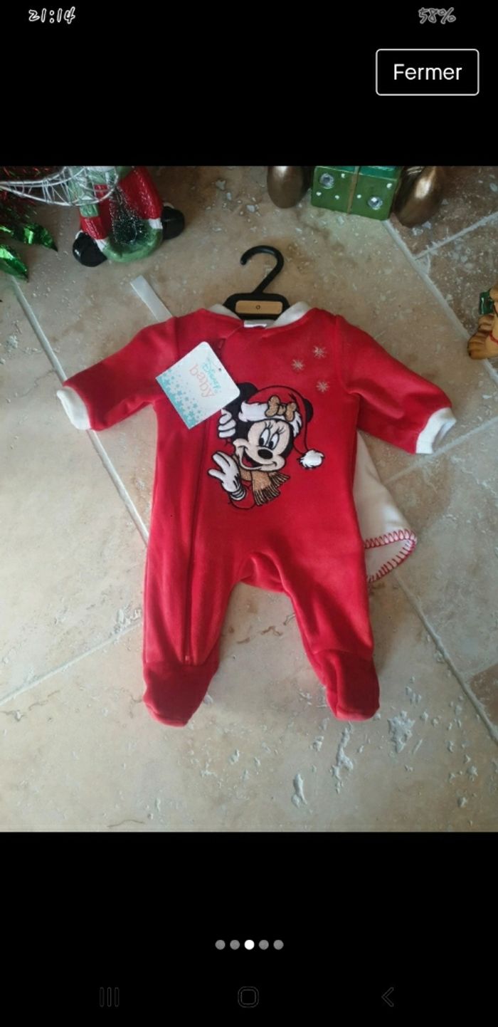 pyjama disney minnie naissance 50 cm - photo numéro 3