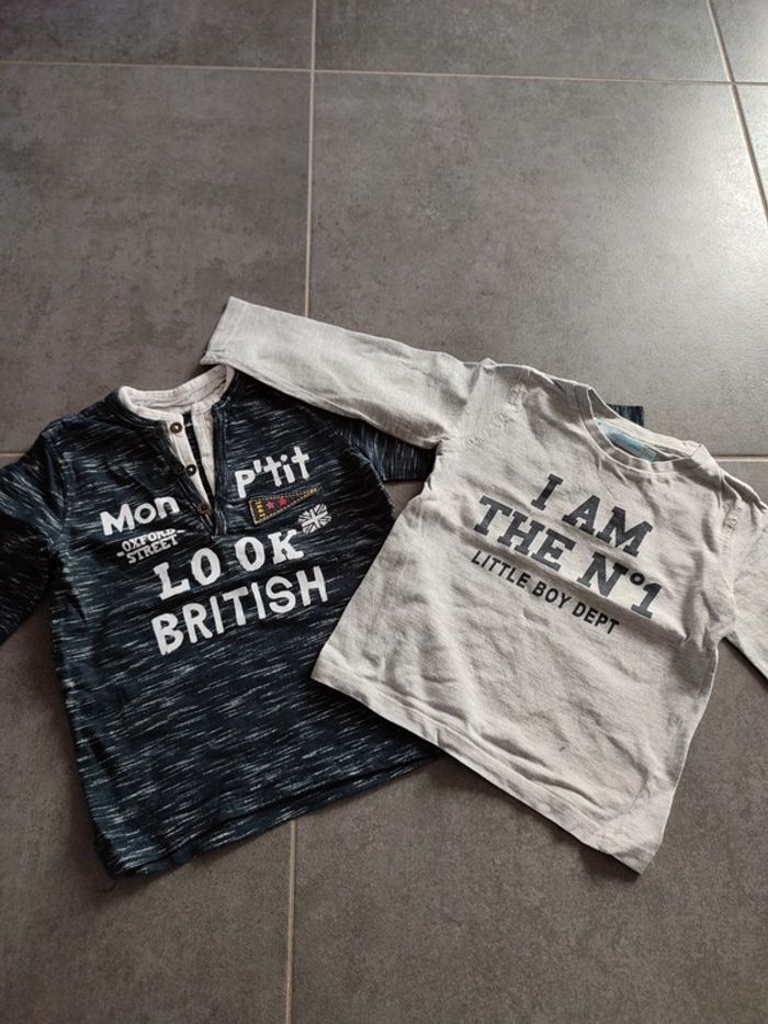 Lot 4 t-shirts manches longues - photo numéro 2