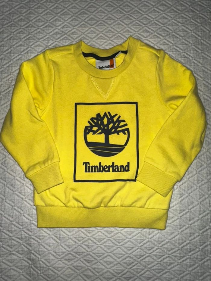 Très beau Sweat jaune timberland 4 ans