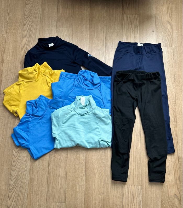 Lot 7 sous vêtements chaud enfant ski 6ans Wed’ze Decathlon
