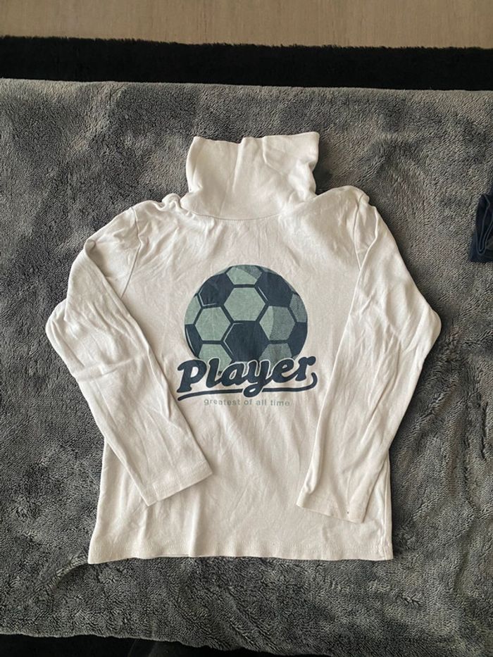 Teeshirt col roulé garçon 6 ans