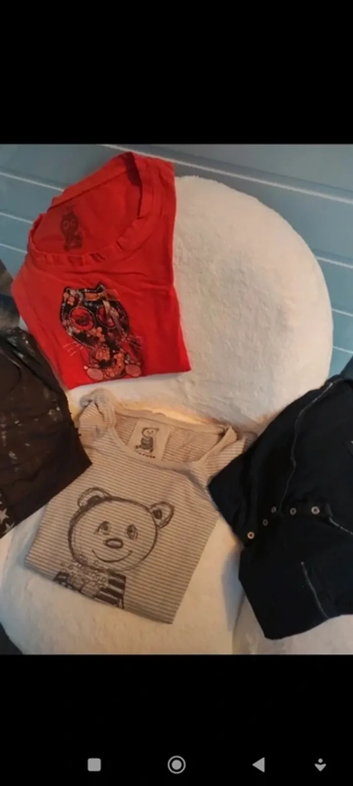 Lot de 4 t shirts manches courtes