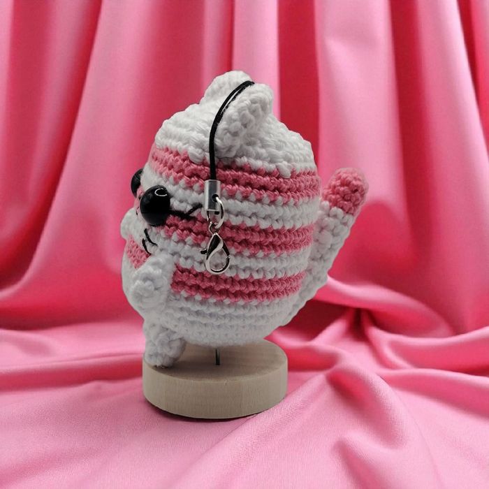 Amigurumi porte clé Chat - photo numéro 2