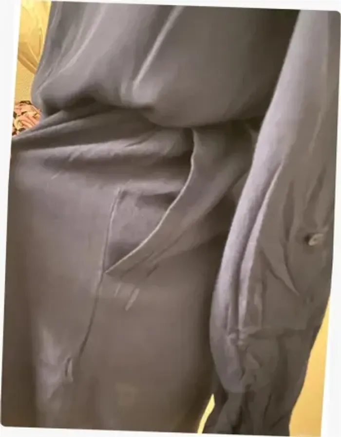 Robe ceinturée bleu marine Promod - photo numéro 8