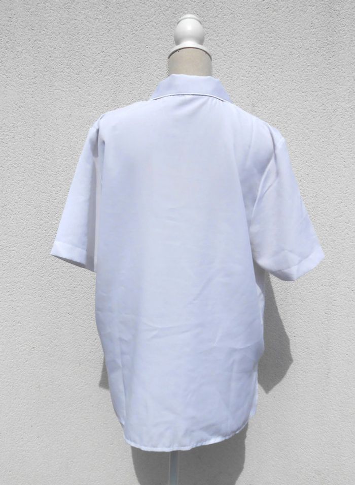 Chemise vintage manches courtes avec broderie - photo numéro 3