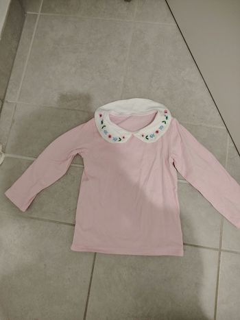 Sous-pull cols fleuris