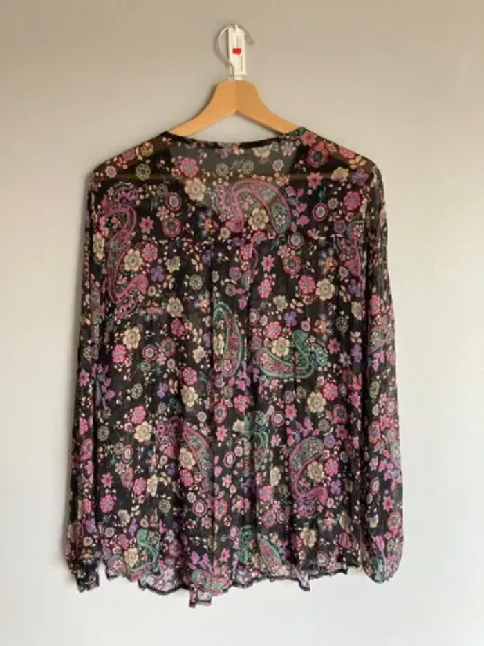 Blouse femme Paprika taille 2 – Motif coloré – Fluide et légère – Très bon état - photo numéro 5