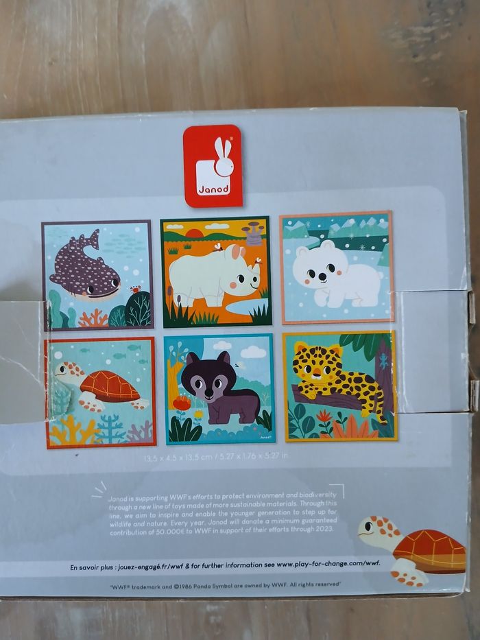 Puzzle animaux en cubes - photo numéro 3
