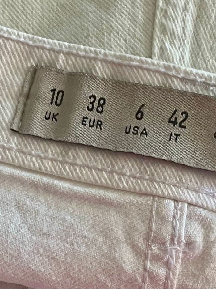 Short en jean blanc - photo numéro 9