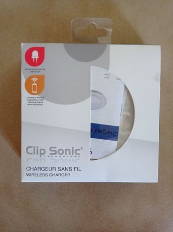 Chargeur sans fil "Clip Sonic"
