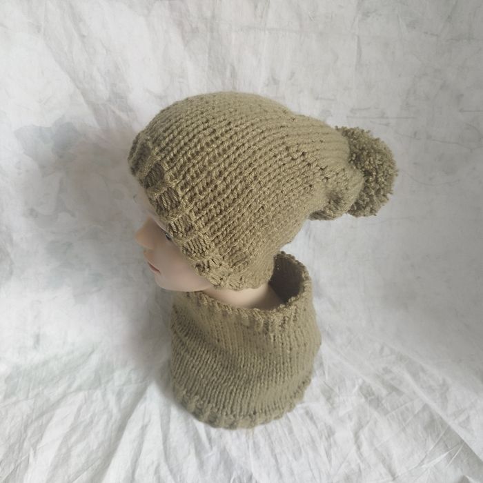 Ensemble bonnet col unisexe - photo numéro 3