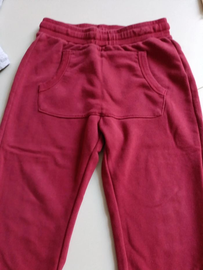 Jogging Bordeau rouge Kiabi taille 10 ans - photo numéro 2