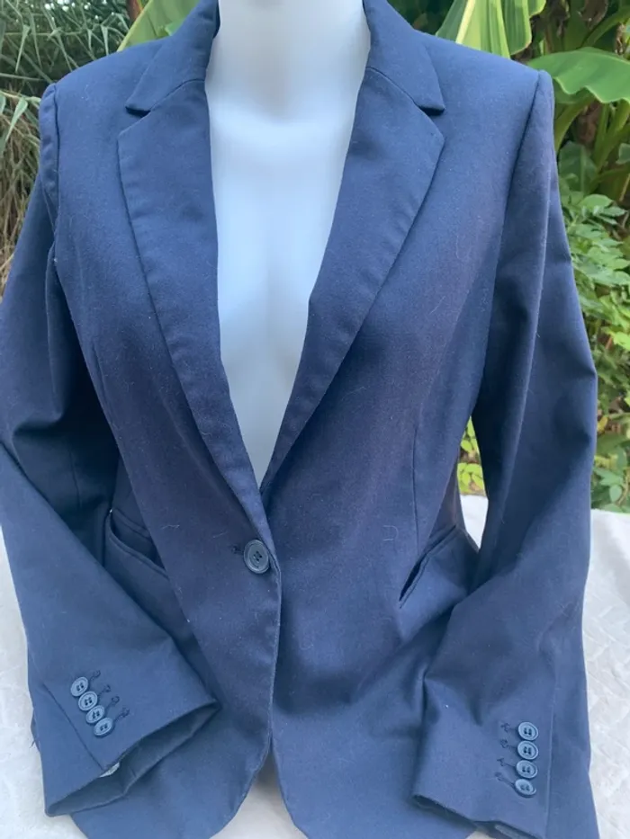 Blazer Promod bleu marine taille 40 - photo numéro 2