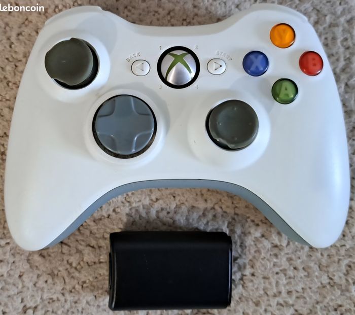 🎮 Manette sans fil officielle blanche Microsoft Xbox 360 - photo numéro 2