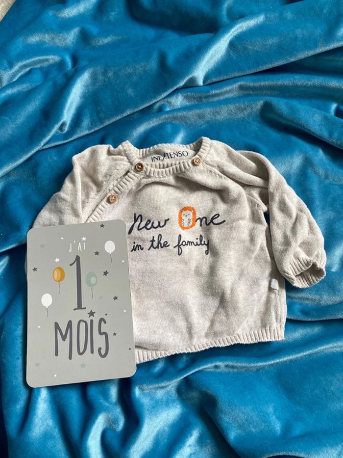 Gilet croisé 1 mois