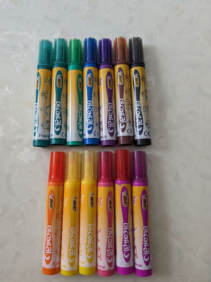 Lot de 13 feutres BIC kids Decoralo - photo numéro 2