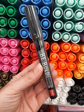 Marqueur acrylique noir Legami