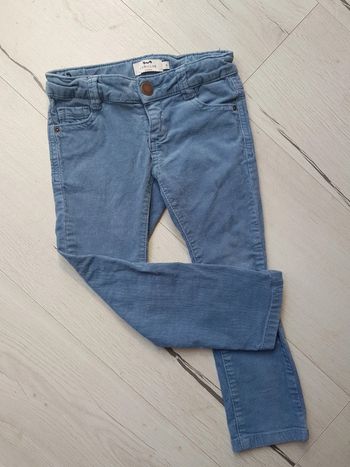 Pantalon velours bleu cyrillus 4ans