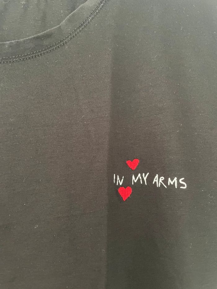 Tee shirt noir IKKS « in my arms » taille 42 - photo numéro 2