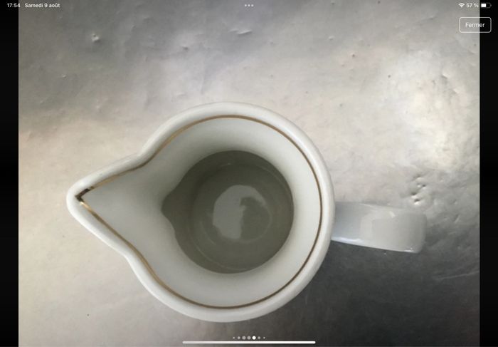 Petit pot à lait porcelaine de Berry - photo numéro 5