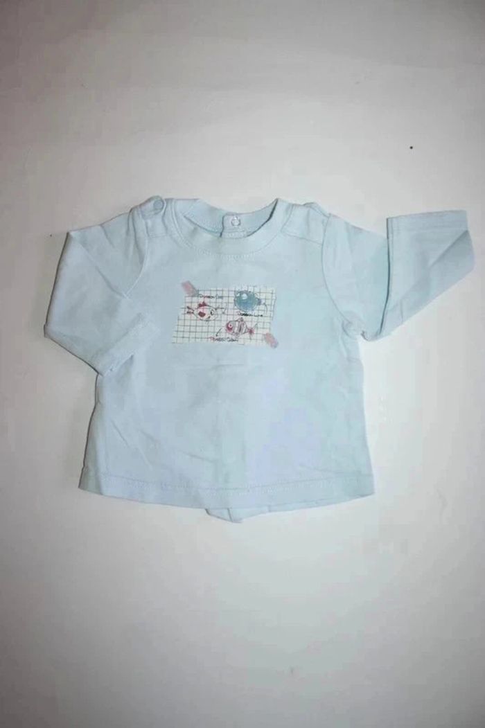 Haut Tape à l'oeil 3 mois bleu ciel