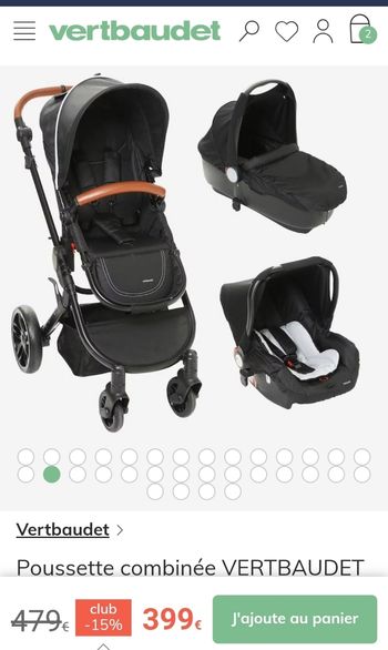 Poussette verbaudet urban 3