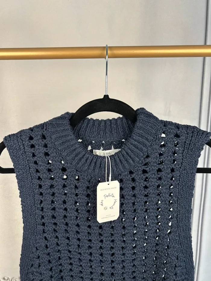 Pull maille sans manches Des Petits Hauts T.1/S Neuf - photo numéro 2