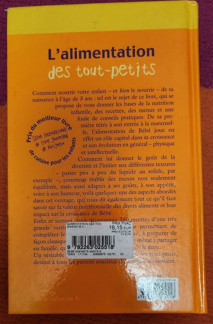 Livre recettes pr bébé - photo numéro 2