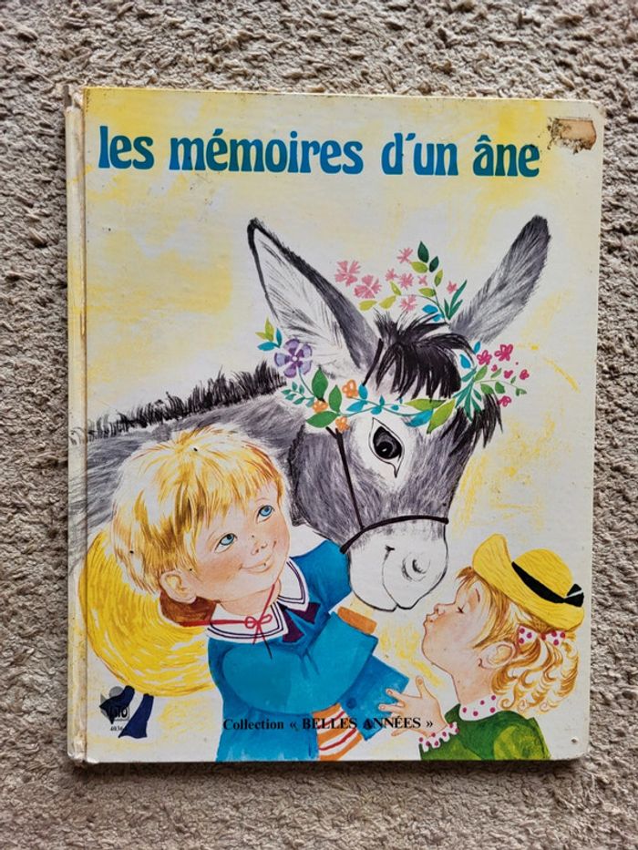 Lot 2 livres vintage enfants – Années 70 – La chèvre et les biquets & Les mémoires d’un âne - photo numéro 2